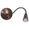 Access Lighting Bunk, Gooseneck LED Wall Reading Light, Bronze Finish 62089LED-BRZ - alternate 1